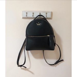 Black Leather Kate Spade Mini Backpack